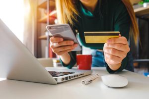Woman Buying Online